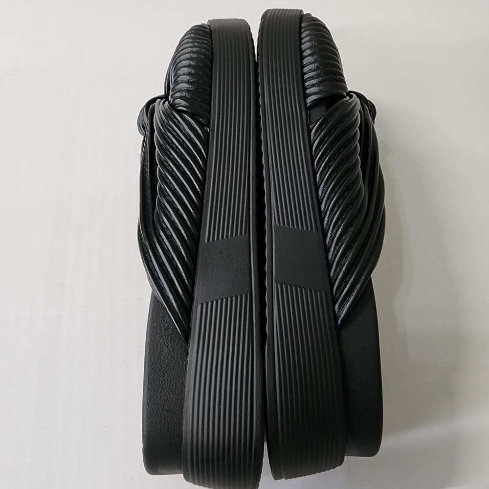 Blondo Carina Black Knotted Women Sandals Size 8.5M New Without Tag - Picture 5 of 10